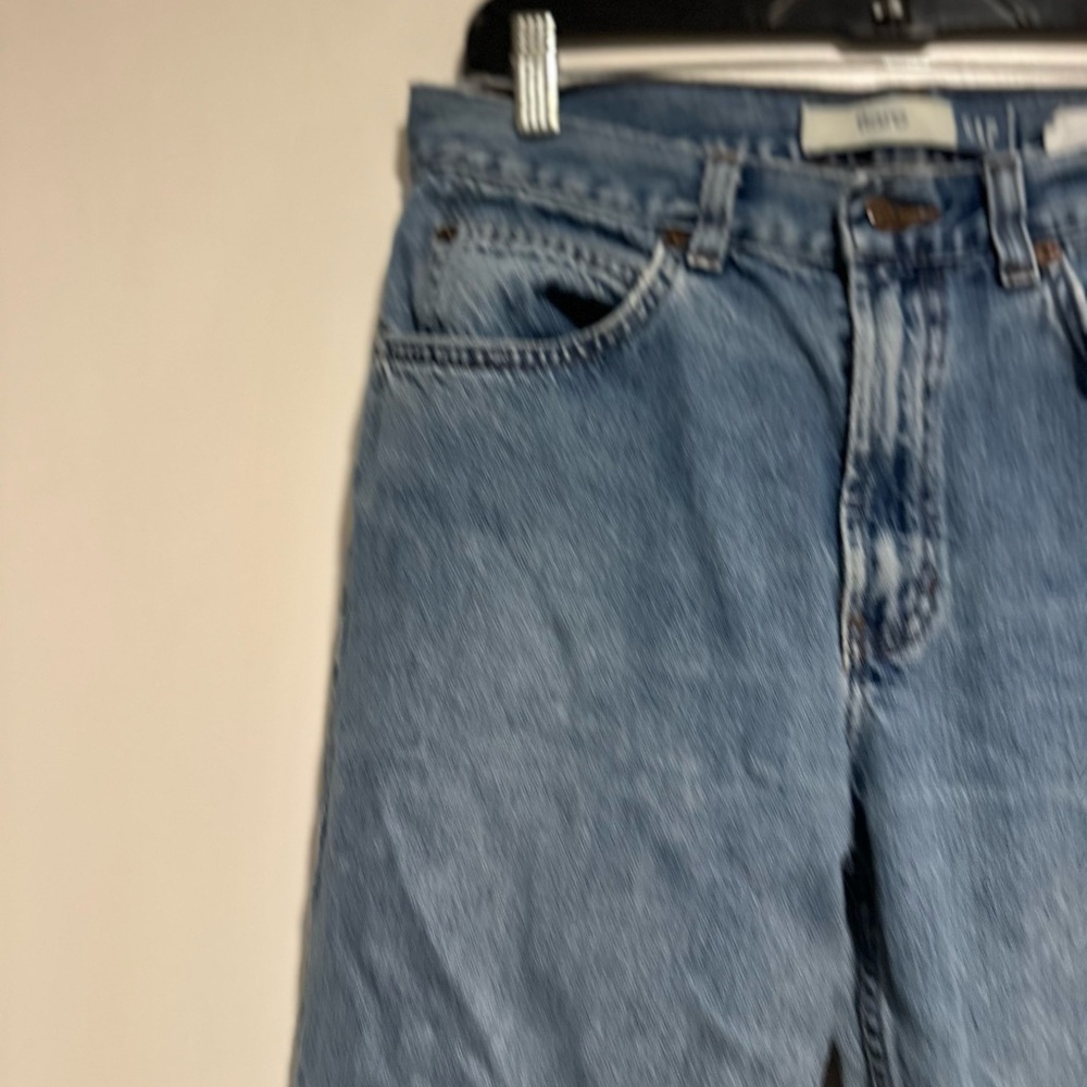 Vintage Y2k Gap Jeans Women 8R Blue Flare Medium Wash Cotton Distressed - Picture 11 of 12